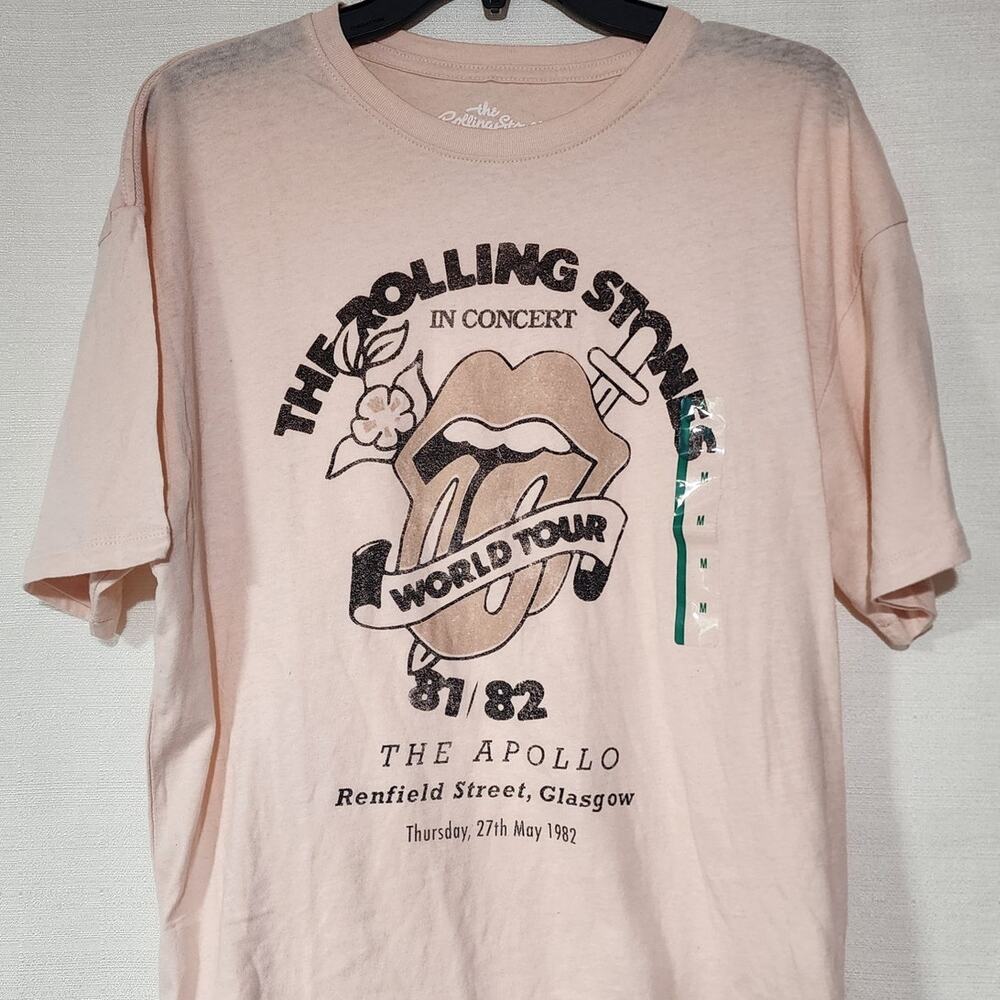 The Rolling stones world tour shirt women's medium faded